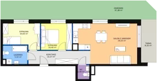 3 pokoje, mieszkanie 68,05 m², parter, oferta nr D2.2.0.1, Nowy Targówek VI, Warszawa, Targówek, Targówek Mieszkaniowy, ul. Płosa 8
