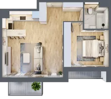 2 pokoje, mieszkanie 50,22 m², piętro 2, oferta nr 6.02.A10, Ogrody Andersa II, Gliwice, Wojska Polskiego, ul. Generała Władysława Andersa