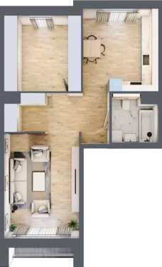 1 pokój, mieszkanie 59,09 m², piętro 4, oferta nr 7.04.D23, Ogrody Andersa II, Gliwice, Wojska Polskiego, ul. Generała Władysława Andersa