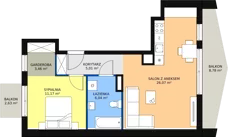 2 pokoje, mieszkanie 51,75 m², piętro 3, oferta nr D1_4, ATAL Zawiślańska Wille Miejskie, Gdańsk, Stogi, ul. Zawiślańska