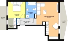 2 pokoje, mieszkanie 55,53 m², piętro 1, oferta nr D2_2, ATAL Zawiślańska Wille Miejskie, Gdańsk, Stogi, ul. Zawiślańska