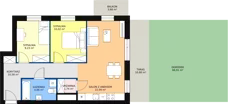 3 pokoje, mieszkanie 61,09 m², parter, oferta nr D2_0_1, Nowe Miasto Polesie IV, Łódź, Polesie, Lublinek-Pienista, ul. Pienista