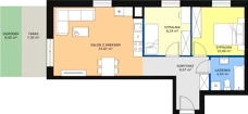 3 pokoje, mieszkanie 59,37 m², piętro 2, oferta nr C2_2_7, Nowe Miasto Polesie IV, Łódź, Polesie, Lublinek-Pienista, ul. Pienista