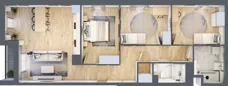 4 pokoje, mieszkanie 86,53 m², piętro 2, oferta nr AI.2.M21, Przewóz 42 ATAL, Kraków, Podgórze, Płaszów, ul. Przewóz 42