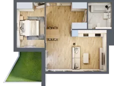 2 pokoje, mieszkanie 50,27 m², parter, oferta nr AII.0.M47, Przewóz 42 ATAL, Kraków, Podgórze, Płaszów, ul. Przewóz 42