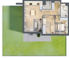3 pokoje, mieszkanie 66,70 m², parter, oferta nr S1.B.0.2, ATAL Idea Swarzędz II, Swarzędz, ul. Tabaki