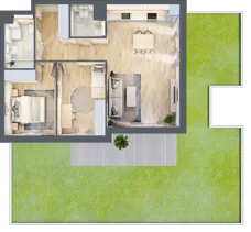 3 pokoje, mieszkanie 66,89 m², piętro 1, oferta nr S1.D.1.4, ATAL Idea Swarzędz II, Swarzędz, ul. Tabaki