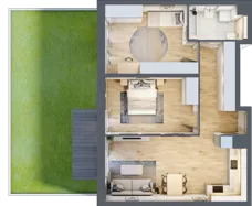 3 pokoje, mieszkanie 70,44 m², parter, oferta nr S1.A.0.2, ATAL Idea Swarzędz II, Swarzędz, ul. Tabaki