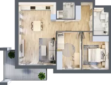 3 pokoje, mieszkanie 66,70 m², piętro 4, oferta nr S1.B.4.2, ATAL Idea Swarzędz II, Swarzędz, ul. Tabaki