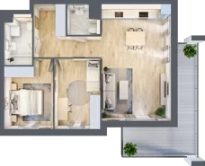 3 pokoje, mieszkanie 66,89 m², piętro 4, oferta nr S1.D.4.4, ATAL Idea Swarzędz II, Swarzędz, ul. Tabaki