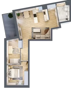3 pokoje, mieszkanie 64,78 m², piętro 1, oferta nr S2.G.1.1, ATAL Idea Swarzędz II, Swarzędz, ul. Tabaki