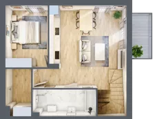 4 pokoje, mieszkanie 90,56 m², piętro 1, oferta nr 11.4, ATAL Jasieny, Gdańsk, Jasień, ul. Stężycka