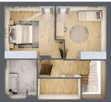 4 pokoje, mieszkanie 90,56 m², piętro 1, oferta nr 11.4, ATAL Jasieny, Gdańsk, Jasień, ul. Stężycka