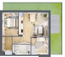 3 pokoje, mieszkanie 54,42 m², parter, oferta nr 9.2, ATAL Jasieny, Gdańsk, Jasień, ul. Stężycka