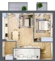 4 pokoje, mieszkanie 90,43 m², piętro 1, oferta nr 5.4, ATAL Jasieny, Gdańsk, Jasień, ul. Stężycka