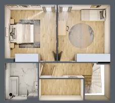 4 pokoje, mieszkanie 90,43 m², piętro 1, oferta nr 5.4, ATAL Jasieny, Gdańsk, Jasień, ul. Stężycka