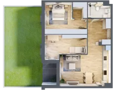 3 pokoje, mieszkanie 73,08 m², parter, oferta nr 1.0.8, Zakątek Harmonia III, Warszawa, Białołęka, Szamocin, ul. Płochocińska