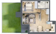 2 pokoje, mieszkanie 50,02 m², parter, oferta nr 2.0.7, Zakątek Harmonia III, Warszawa, Białołęka, Szamocin, ul. Płochocińska