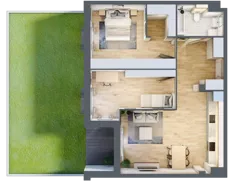 3 pokoje, mieszkanie 73,08 m², parter, oferta nr 4.0.9, Zakątek Harmonia III, Warszawa, Białołęka, Szamocin, ul. Płochocińska