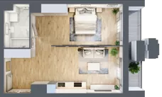 1 pokój, mieszkanie 47,40 m², piętro 1, oferta nr A1.2/053, Fabrica URSUS, Warszawa, Ursus, Szamoty, ul. Dyrekcyjna