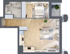 2 pokoje, mieszkanie 55,93 m², piętro 2, oferta nr A1.2/061, Fabrica URSUS, Warszawa, Ursus, Szamoty, ul. Dyrekcyjna