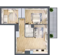 3 pokoje, mieszkanie 65,98 m², piętro 3, oferta nr A1.2/062, Fabrica URSUS, Warszawa, Ursus, Szamoty, ul. Dyrekcyjna