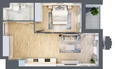 2 pokoje, mieszkanie 49,45 m², piętro 1, oferta nr A1.2/098, Fabrica URSUS, Warszawa, Ursus, Szamoty, ul. Dyrekcyjna