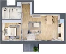 2 pokoje, mieszkanie 42,73 m², piętro 3, oferta nr C1/203, Classic Ursus, Warszawa, Ursus, Szamoty, ul. Dyrekcyjna