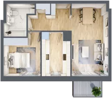 2 pokoje, mieszkanie 48,24 m², piętro 3, oferta nr C1/79, Classic Ursus, Warszawa, Ursus, Szamoty, ul. Dyrekcyjna