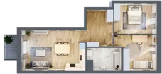 3 pokoje, mieszkanie 62,30 m², piętro 6, oferta nr C1/170, Classic Ursus, Warszawa, Ursus, Szamoty, ul. Dyrekcyjna