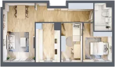 3 pokoje, mieszkanie 60,93 m², parter, oferta nr C1/48, Classic Ursus, Warszawa, Ursus, Szamoty, ul. Dyrekcyjna