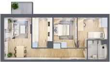3 pokoje, mieszkanie 53,94 m², piętro 3, oferta nr C1/147, Classic Ursus, Warszawa, Ursus, Szamoty, ul. Dyrekcyjna