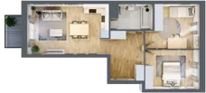 3 pokoje, mieszkanie 60,33 m², piętro 1, oferta nr C1/61, Classic Ursus, Warszawa, Ursus, Szamoty, ul. Dyrekcyjna