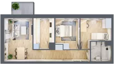 3 pokoje, mieszkanie 54,02 m², piętro 1, oferta nr C1/129, Classic Ursus, Warszawa, Ursus, Szamoty, ul. Dyrekcyjna