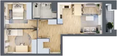 3 pokoje, mieszkanie 55,99 m², piętro 4, oferta nr C1/85, Classic Ursus, Warszawa, Ursus, Szamoty, ul. Dyrekcyjna