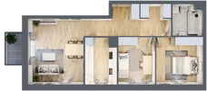 3 pokoje, mieszkanie 65,83 m², piętro 4, oferta nr C1/87, Classic Ursus, Warszawa, Ursus, Szamoty, ul. Dyrekcyjna