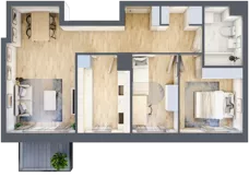 3 pokoje, mieszkanie 59,24 m², piętro 1, oferta nr C1/185, Classic Ursus, Warszawa, Ursus, Szamoty, ul. Dyrekcyjna