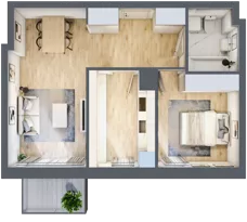 2 pokoje, mieszkanie 48,20 m², piętro 6, oferta nr C1/109, Classic Ursus, Warszawa, Ursus, Szamoty, ul. Dyrekcyjna