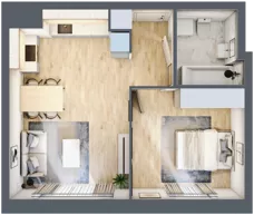 2 pokoje, mieszkanie 41,02 m², parter, oferta nr C1/50, Classic Ursus, Warszawa, Ursus, Szamoty, ul. Dyrekcyjna