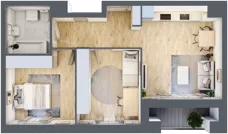 3 pokoje, mieszkanie 54,61 m², piętro 2, oferta nr C1/14, Classic Ursus, Warszawa, Ursus, Szamoty, ul. Dyrekcyjna
