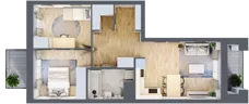 3 pokoje, mieszkanie 54,13 m², piętro 2, oferta nr C1/15, Classic Ursus, Warszawa, Ursus, Szamoty, ul. Dyrekcyjna