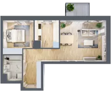 2 pokoje, mieszkanie 49,13 m², piętro 2, oferta nr C2/9, Classic Ursus, Warszawa, Ursus, Szamoty, ul. Dyrekcyjna