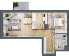 2 pokoje, mieszkanie 48,35 m², piętro 4, oferta nr C2/29, Classic Ursus, Warszawa, Ursus, Szamoty, ul. Dyrekcyjna