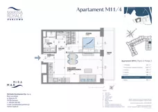 2 pokoje, lokal inwestycyjny 47,87 m², piętro 4, oferta nr M11/4, Marina Royale, Darłowo, ul. Bulwar Zachodzącego Słońca 1