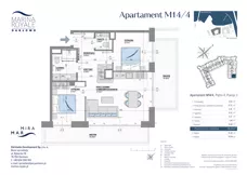 3 pokoje, lokal inwestycyjny 56,26 m², piętro 4, oferta nr M14/4, Marina Royale, Darłowo, ul. Bulwar Zachodzącego Słońca 1