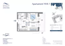 2 pokoje, lokal inwestycyjny 35,16 m², piętro 1, oferta nr M18/1, Marina Royale, Darłowo, ul. Bulwar Zachodzącego Słońca 1