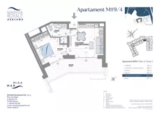 2 pokoje, lokal inwestycyjny 36,16 m², piętro 4, oferta nr M19/4, Marina Royale, Darłowo, ul. Bulwar Zachodzącego Słońca 1