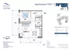 2 pokoje, lokal inwestycyjny 45,60 m², piętro 2, oferta nr M21/2, Marina Royale, Darłowo, ul. Bulwar Zachodzącego Słońca 1