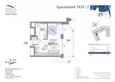 1 pokój, lokal inwestycyjny 27,58 m², piętro 2, oferta nr M31/2, Marina Royale, Darłowo, ul. Bulwar Zachodzącego Słońca 1