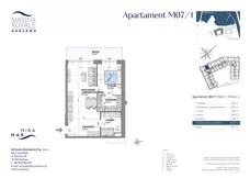 2 pokoje, lokal inwestycyjny 51,35 m², piętro 1, oferta nr M07/1, Marina Royale, Darłowo, ul. Bulwar Zachodzącego Słońca 1